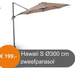 Tuinmeubelland Hawaii S zweefparasol aanbieding