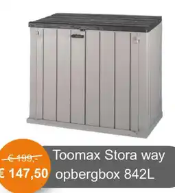 Tuinmeubelland Toomax Stora way opbergbox 842L aanbieding