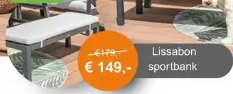 Tuinmeubelland Lissabon sportbank aanbieding