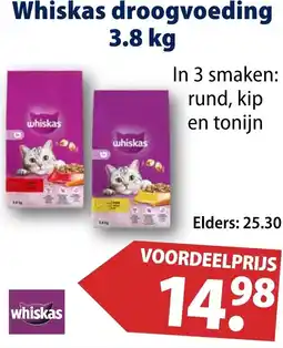 Huisdier Voordeelshop Whiskas droogvoeding aanbieding