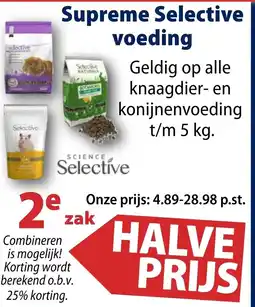 Huisdier Voordeelshop Supreme Selective voeding aanbieding