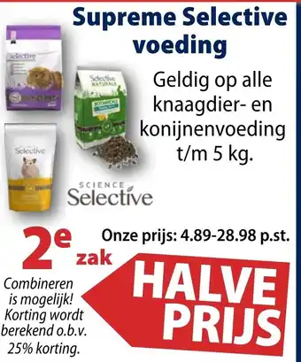 Huisdier Voordeelshop Supreme Selective voeding aanbieding