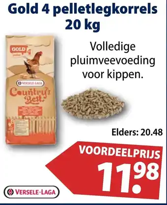 Huisdier Voordeelshop Gold 4 pelletlegkorrels aanbieding