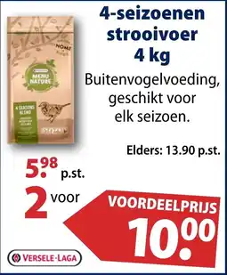 Huisdier Voordeelshop 4 seizoenen strooivoer aanbieding