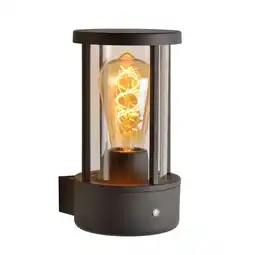 Praxis Lucide wandlamp Lori antraciet ⌀12cm E27 aanbieding