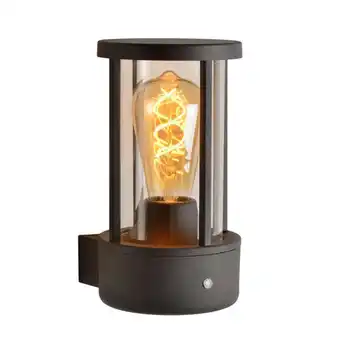 Praxis Lucide wandlamp Lori antraciet ⌀12cm E27 aanbieding