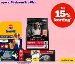Bol.com op o.a. Sheba en Pro Plan aanbieding