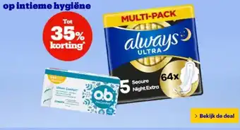 Bol.com op intieme hygiëne aanbieding