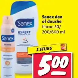 Nettorama Sanex deo of douche aanbieding