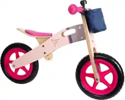 Bol.com Small Foot - Houten Loopfiets Kolibrie Roze aanbieding