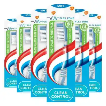 Plein.nl 6x Aquafresh Tandenborstel Clean aanbieding