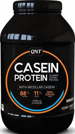 Bol.com QNT Casein Protein | slow released eiwitshake | 908 gram | Vanille aanbieding