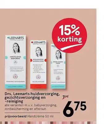 Etos Drs. Leenarts Huidverzorging, Gezichtsverzorging En -reiniging 50 ml aanbieding