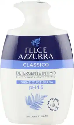 Amazon Felce Azzurra - Klassisches Intimo-Reinigungsmittel - pH-Wert 4,5 tägliche Hygiene - 250 ml aanbieding