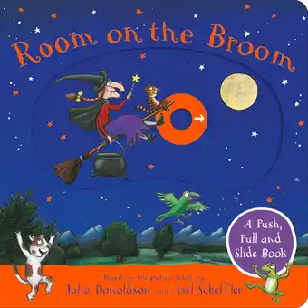Amazon Room on the Broom: A Push, Pull and Slide Book: The perfect Halloween gift for toddlers aanbieding