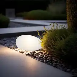 Action Led vloerlamp voor buiten - steen aanbieding