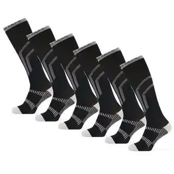 ANWB Poederbaas Lightweight 6 paar Skisokken Zwart aanbieding