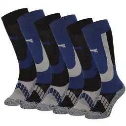 ANWB Xtreme 6 paar Unisex Skisokken Blauw aanbieding