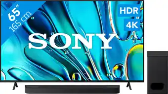 Coolblue Sony Bravia 3 65 4K Led (2025) + Sony Bravia Theatre Bar 6 Zwart aanbieding