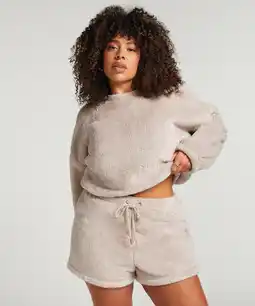 Hunkemoller Hunkemöller Pyjamaset Fleece Grijs aanbieding
