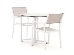 Kees Smit Bellagio Roma/Canzo ø 80cm dining tuinset 3-delig stapelbaar aanbieding