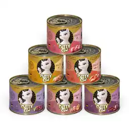 Zooplus 6x200g Kitty Cat Adult Pate Mix II (6 soorten) nat kattenvoer aanbieding
