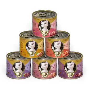 Zooplus 6x200g Kitty Cat Adult Pate Mix II (6 soorten) nat kattenvoer aanbieding