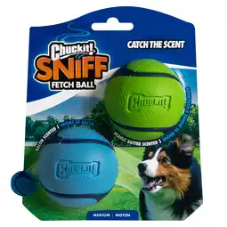 Zooplus Chuckit! Sniff apporteerbal Duo Pack maat M: 2 x ca. Ø 6,5 cm hond aanbieding