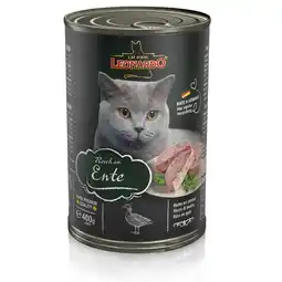 Zooplus 6x400g Rijk aan Eend Leonardo All Meat Kattenvoer aanbieding
