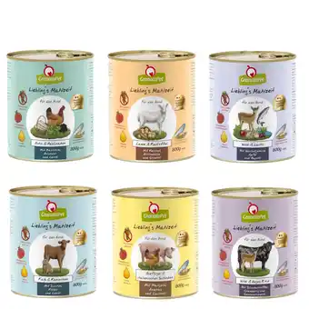 Zooplus 6x800g GranataPet Lievelingsmaaltijd Mix I (6 varianten) Hondenvoer aanbieding