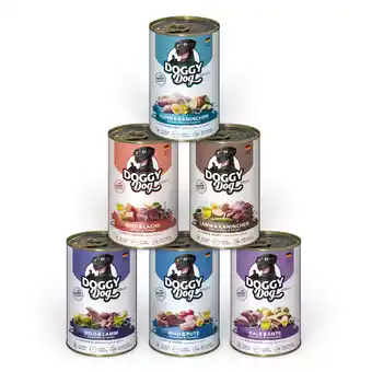 Zooplus 6x400g Doggy Dog Adult Mix (6 soorten) nat hondenvoer aanbieding