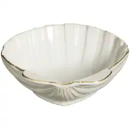 Leen Bakker Deco schaal Schelp - off-white - 5x15,5x16 cm - Leen Bakker aanbieding