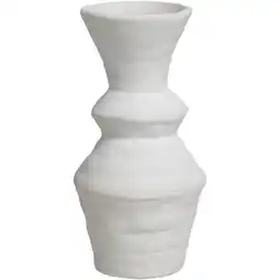 Leen Bakker Vaas Nora - off-white - keramiek - 24,5xØ12,3 cm - Leen Bakker aanbieding