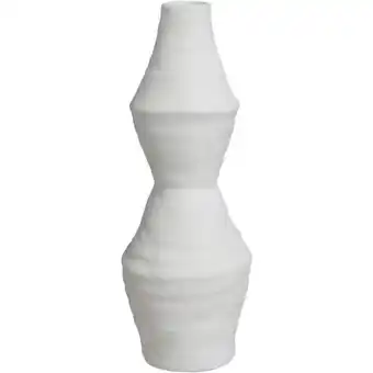 Leen Bakker Vaas Nora - off-white - keramiek - 37,5xØ13,5 cm - Leen Bakker aanbieding