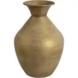 Leen Bakker Vaas Antica - goudkleurig - metaal - 37xØ25 cm - Leen Bakker aanbieding