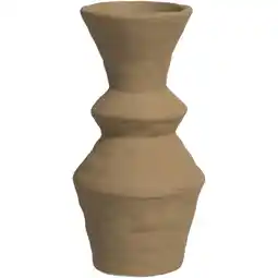 Leen Bakker Vaas Nora - bronskleurig - keramiek - 24,5xØ12,3 cm - Leen Bakker aanbieding