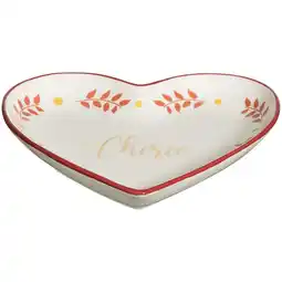 Leen Bakker Deco schaaltje Love - off-white - 18x18 cm - Leen Bakker aanbieding