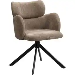 Leen Bakker Eetkamerstoel Coco - taupe - Leen Bakker aanbieding