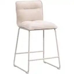 Leen Bakker Barkruk Stella - beige - Leen Bakker aanbieding