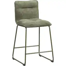 Leen Bakker Barkruk Stella - groen - Leen Bakker aanbieding
