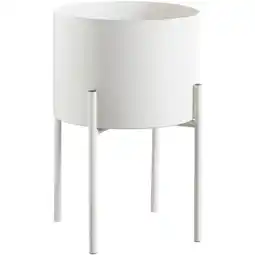 Leen Bakker Bloempot op pootjes Sam - taupe - 32xØ22 cm - Leen Bakker aanbieding