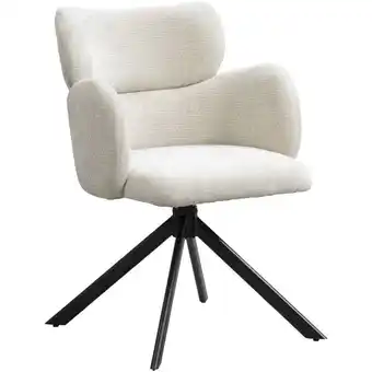 Leen Bakker Eetkamerstoel Coco - beige - Leen Bakker aanbieding