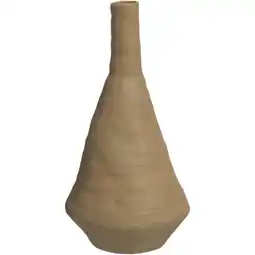 Leen Bakker Vaas Nora - bronskleurig - keramiek - 30,2xØ15 cm - Leen Bakker aanbieding