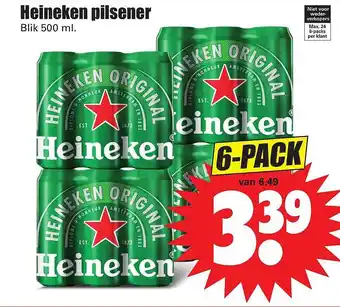 Dirk Heineken Pilsener aanbieding