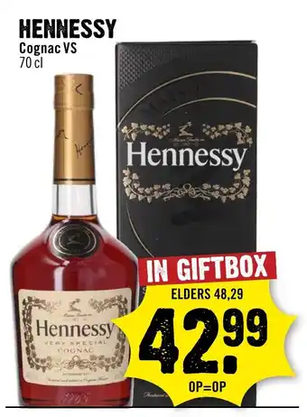 Dirck 3 Hennessy aanbieding