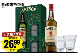 Dirck 3 Jameson whiskey aanbieding