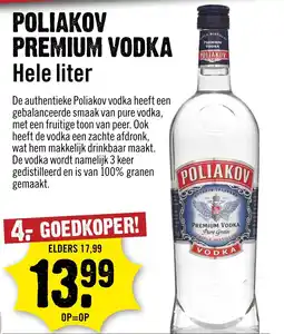 Dirck 3 Poliakov premium vodka aanbieding