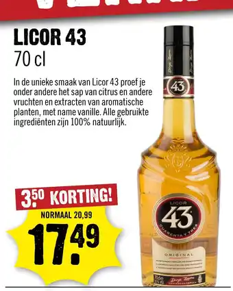 Dirck 3 Licor 43 aanbieding