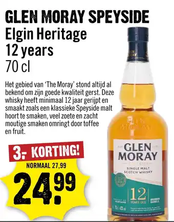 Dirck 3 Glen moray speyside aanbieding