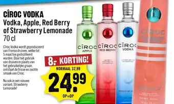 Dirck 3 Cîroc vodka aanbieding